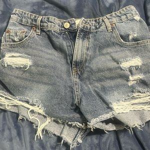 jean shorts , size medium about a  4 or 6